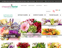 Tablet Screenshot of chappellsflorist.com